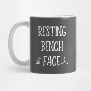 Resting Bench Face - White Mug